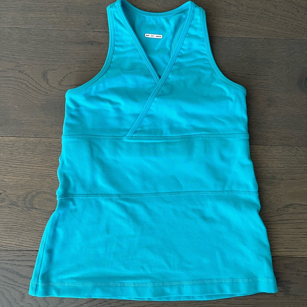 Lululemon turq tank top sz 2 EUC